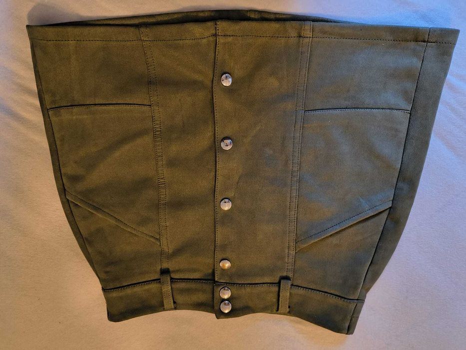 Mini spódniczka -oliwkowa