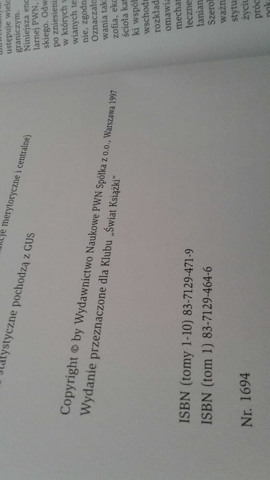 Encyklopedia PWN  10 tomów sprzedam