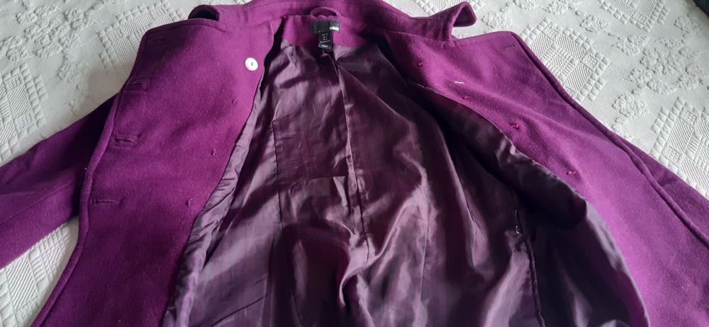 Casaco beringela H&M