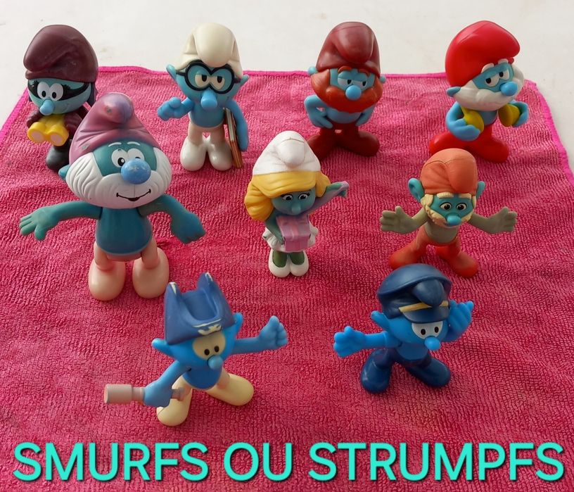 CRIANÇA BRINCAR ou COLECÇÃO os STRUMPFS ou SMURFS. Casa Quarto Sala Cozinha Colecionar.