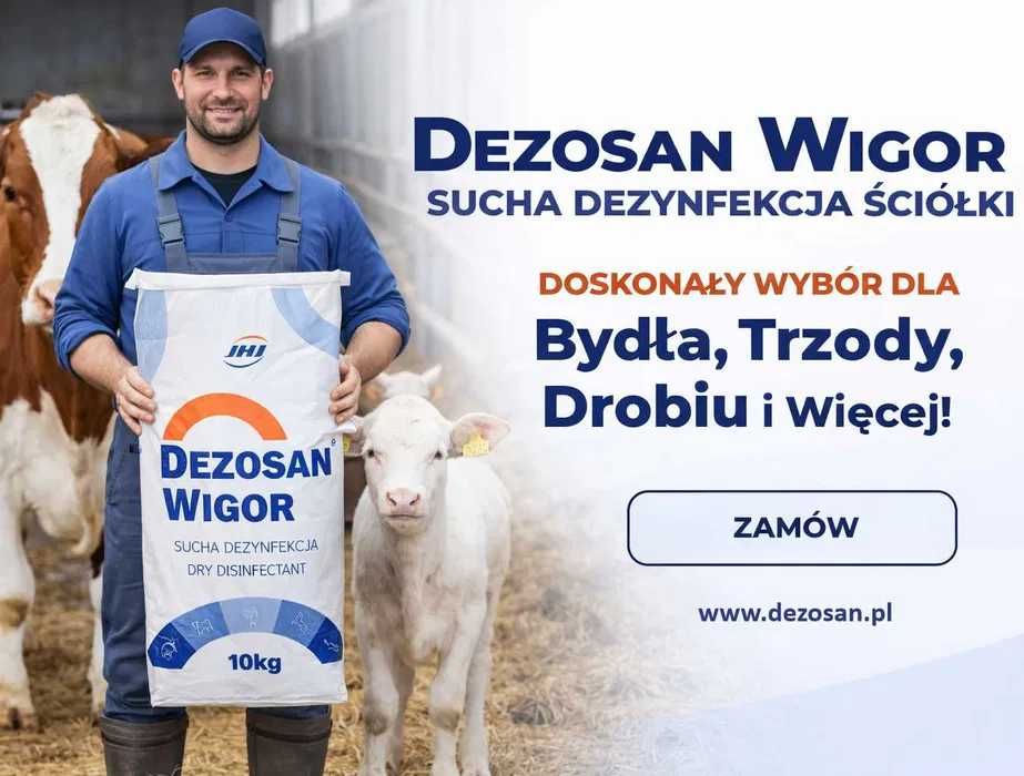 Dezosan 500 kg – Skuteczna sucha dezynfekcja ściółki + Dostawa GRATIS!