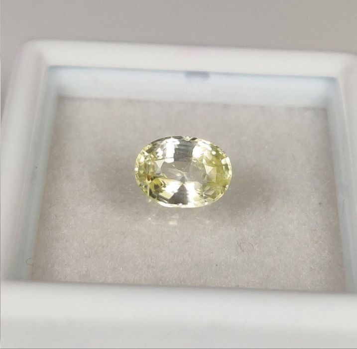 Safira Amarela Natural 1,15 ct — Sem Tratamento | Certificado ICA GemLab