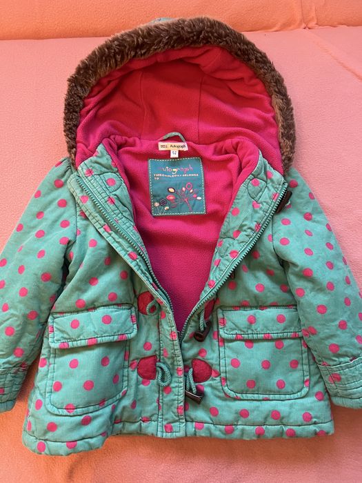 Kurteczki zimowe kurtki dla dziewczynki 86-96