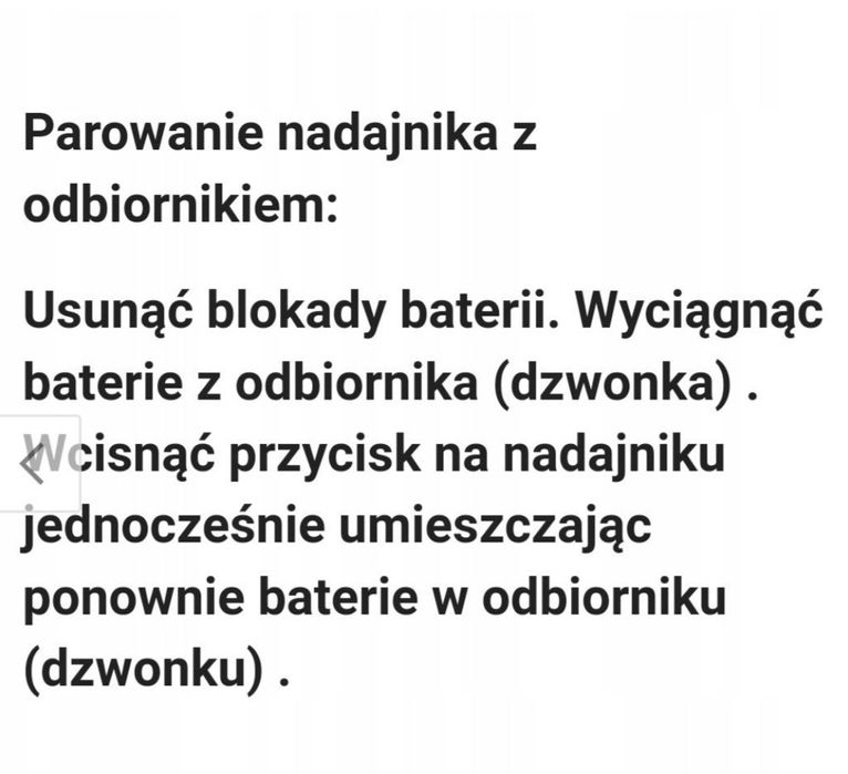 Zestaw blyss dzwonek bezprzewodowy plus przycisk do 100m.