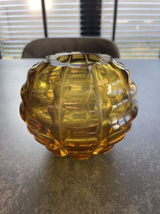 Wazon Huta Niemen Art Deco n. Hortensja Józefina Ćmielów kula