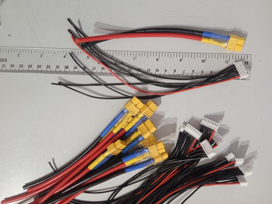 Балансувальний кабель JST-XH 6s 7 pin + XT-60 с 12 VGA для дронів: 38 ...