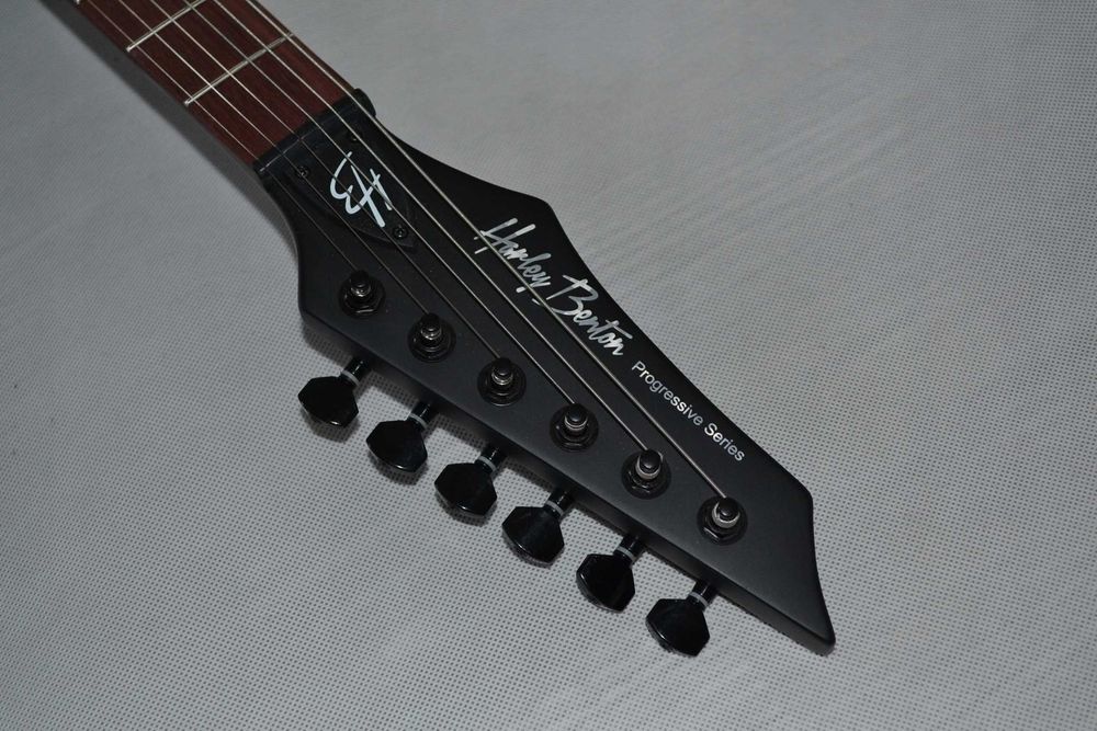 HARLEY BENTON HWY-25BKS nowa gitara superstrat ustawiona lutniczo