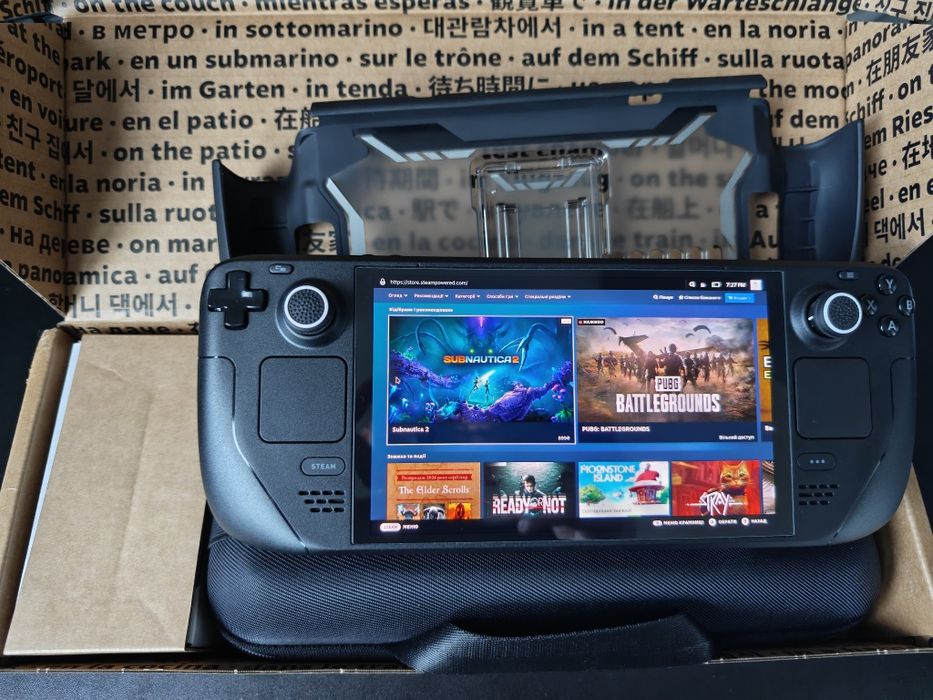 Steam Deck OLED 512GB, на гарантії, повний комплект + чохол