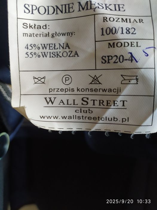 Garnitur męski rozm-182.