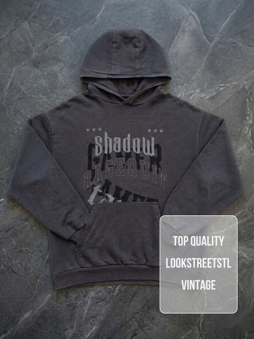 Oversize’owe Hoodie "Shadow Gamer" w Stylu Vintage