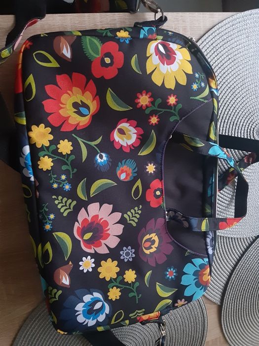 Torba na laptopa  folk motyw łowicki