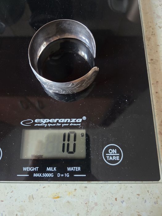 Srebrna bransoletka PRL Ryszard Stroiński Kotwica RS stara 10g Wrocław ...
