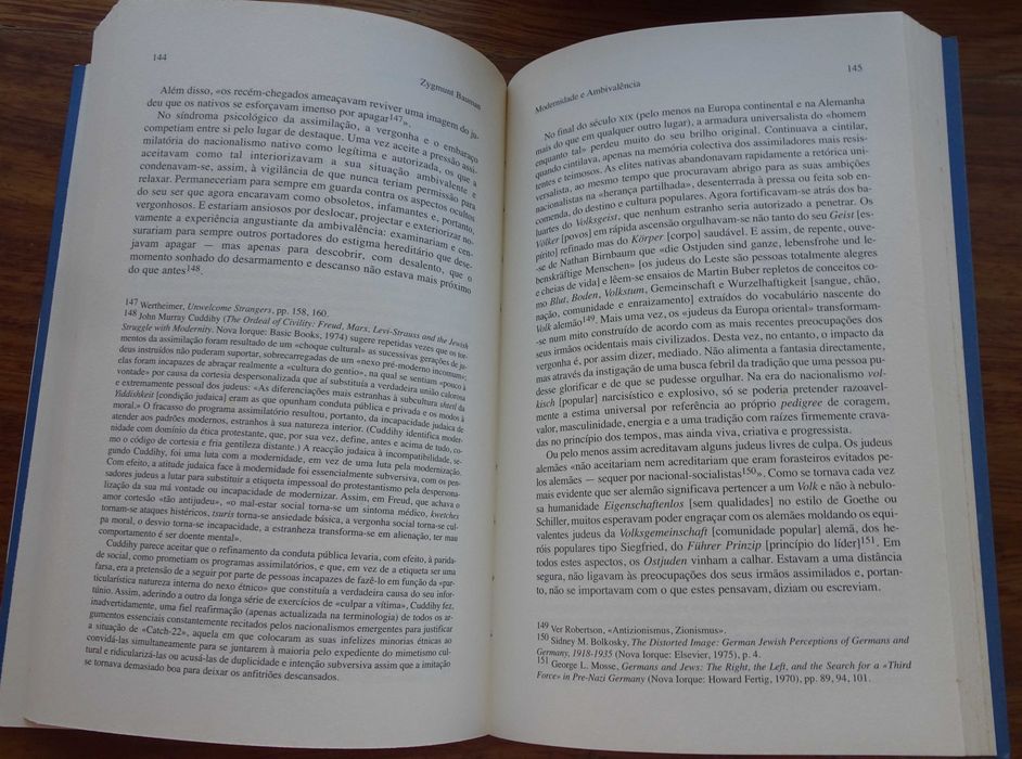 Modernidade e Ambivalência de Zygmunt Bauman