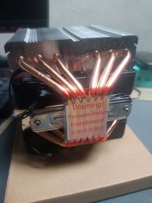 Новый двухбашенный кулер для процессора 6 тепловых трубок (175W, AM4/AM5/LGA1700)