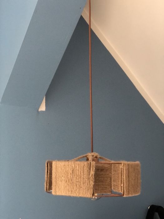 Handmade lampa wisząca, scandinavian, industrial, midern, boho, metal