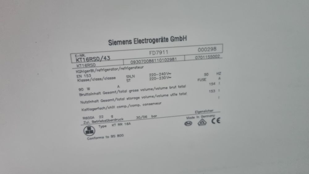 Mała lodówka chłodziarka Siemens