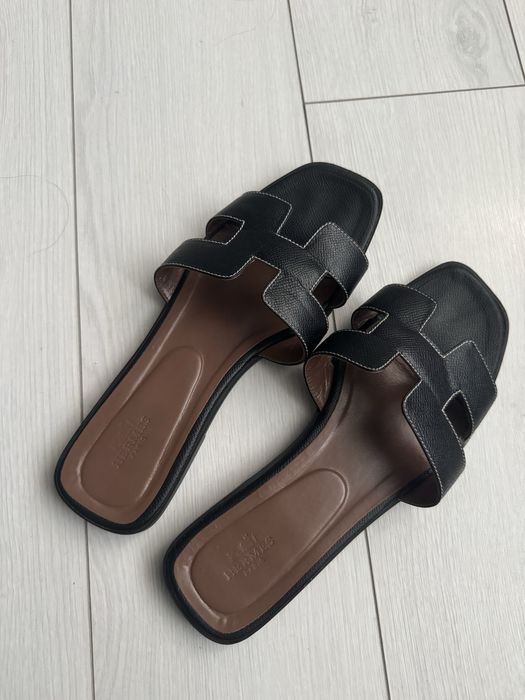 Тапки/шлепки hermes нюанс!!!ТОРГ!!!На ногу 25,5 см