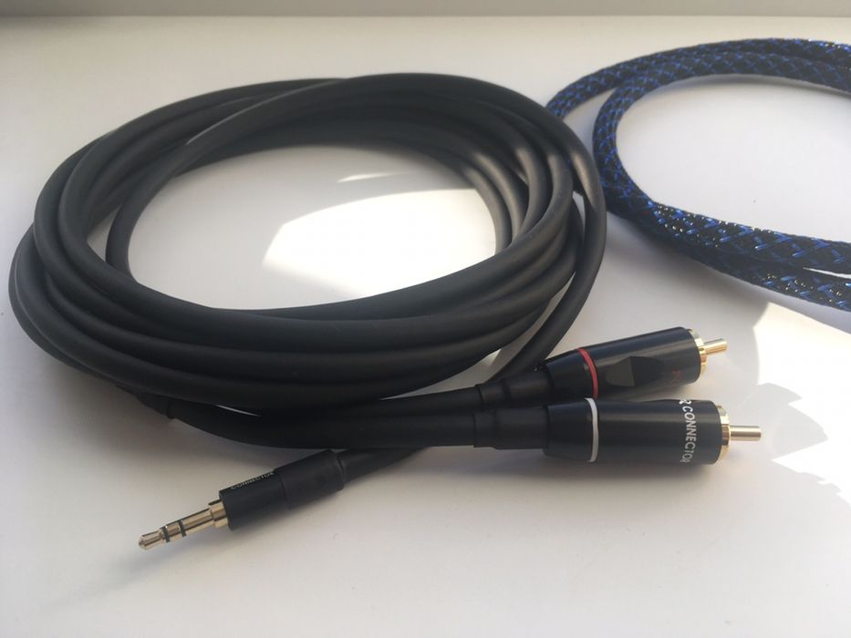 Инсертный аудио кабель 3,5/2RCA