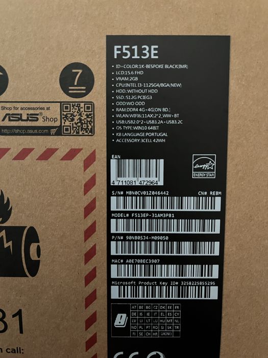 Portátil Asus VivoBook