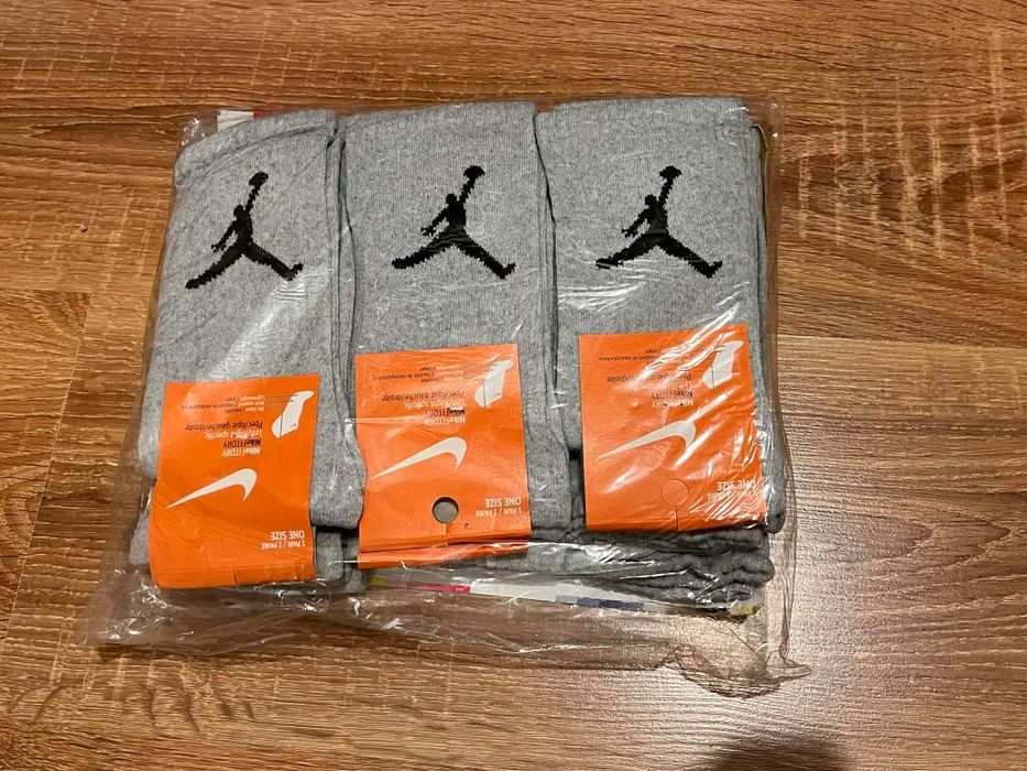 Skarpetki jordan 12 par szare długie skarpety Jordan
