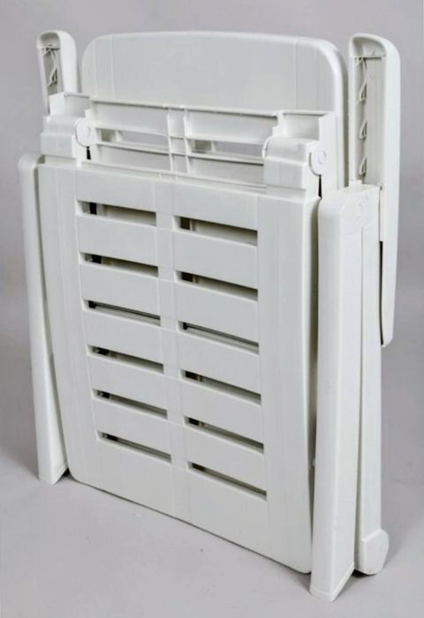 3 Espreguiçadeiras novas jardim PROGARDEN Smeraldo Com rodas Branco