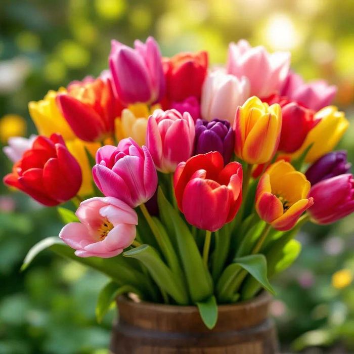 TULIPANY XL Mix Cebulki TULIPANÓW TULIPAN DUŻE Kwiaty wiosenne kolory