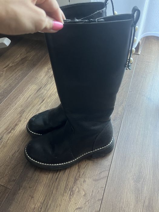 Wysokie kozaki z futerkiem