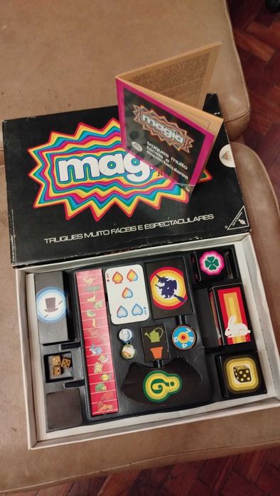 LOTE Jogos Tabuleiro Vintage Majora Karto Muppets Magia Jockey Disney