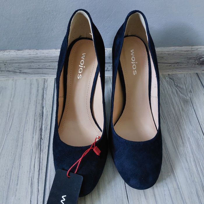 Buty damskie szpilki Wojas 36 Welur