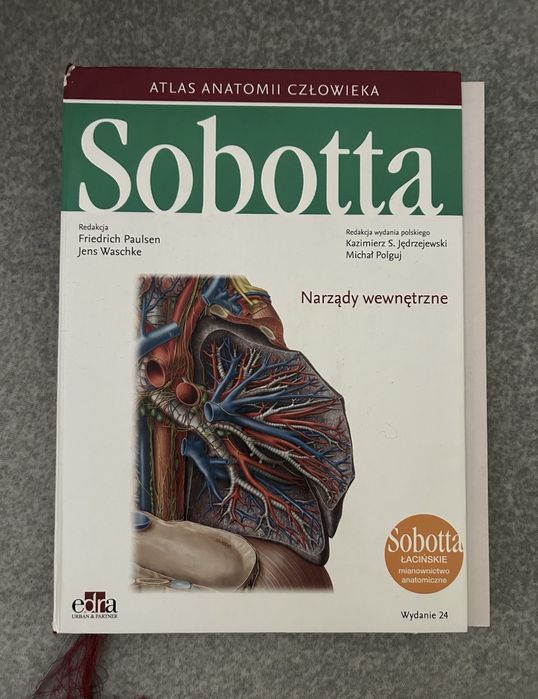Sobotta Atlas Anatomii Człowieka komplet 3 tomy wyd. 24 Edra medycyna