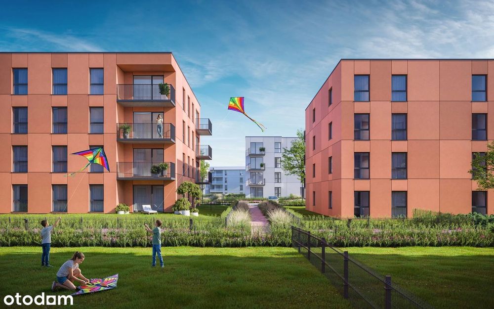 2-pokojowe mieszkanie 45m2 + balkon Bezpośrednio