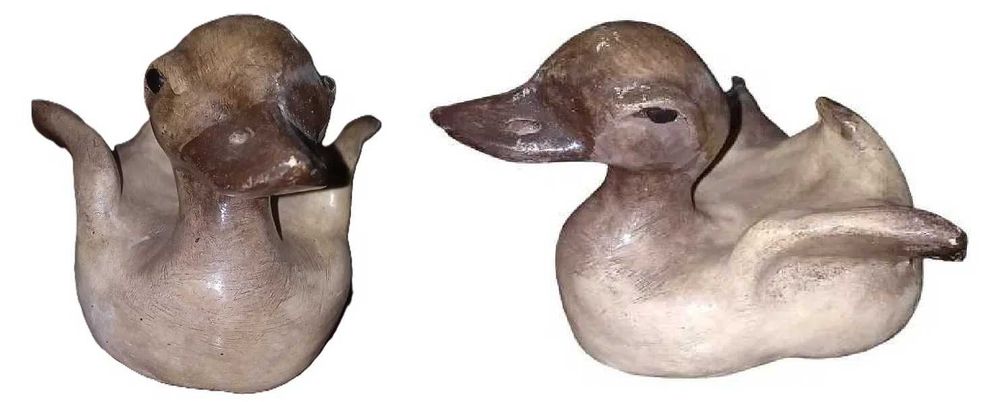 Esculturas em pedra e barro