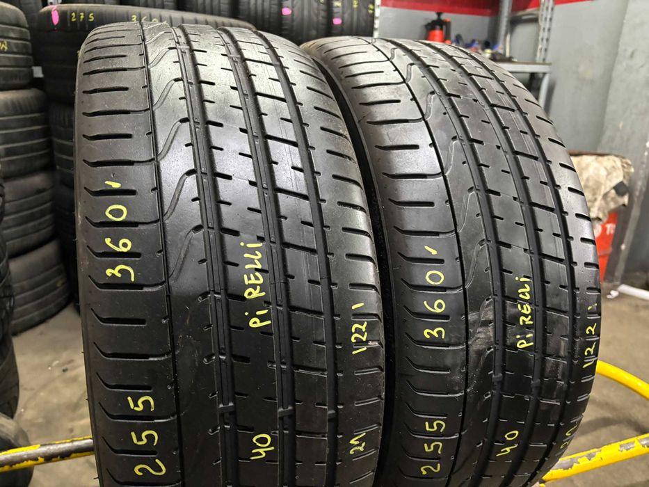 2X OPONY LETNIE 255/40R21 102Y Pirelli P Zero XL 6.6MM 2022R CAŁE!