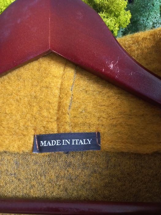 Żakiet musztardowy wełna M vintage