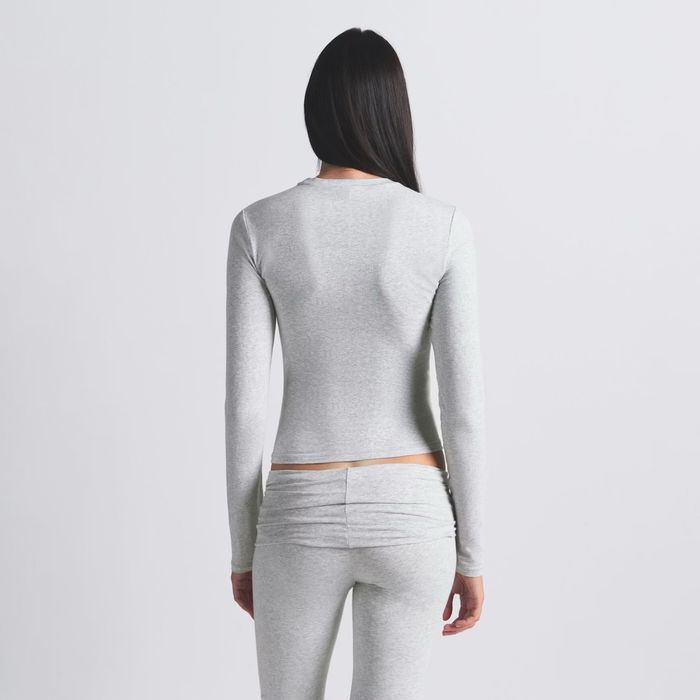 Жіночий лонгслів SKIMS Cotton Jersey Long Sleeve T-Shirt ОРИГІНАЛ