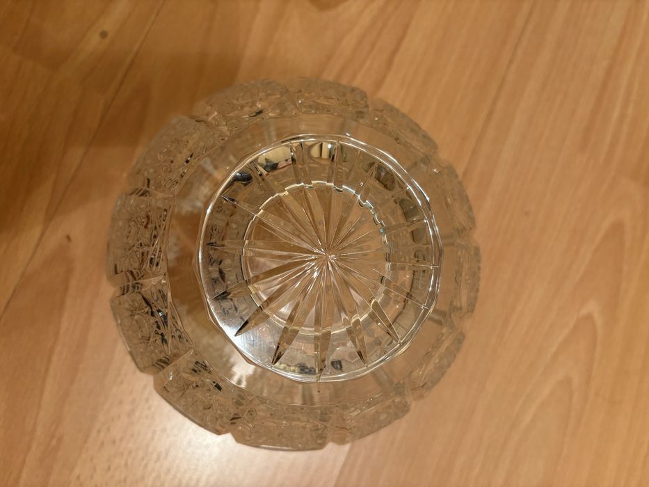 Kryształ kryształowa kula miseczka pojemnik misa PRL nieużywana
