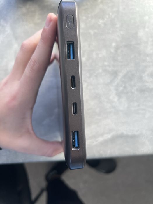 Павербанк Canyon PB-2008 LED FLAT 20000 mAh PD100W QC3.0 Dark Grey