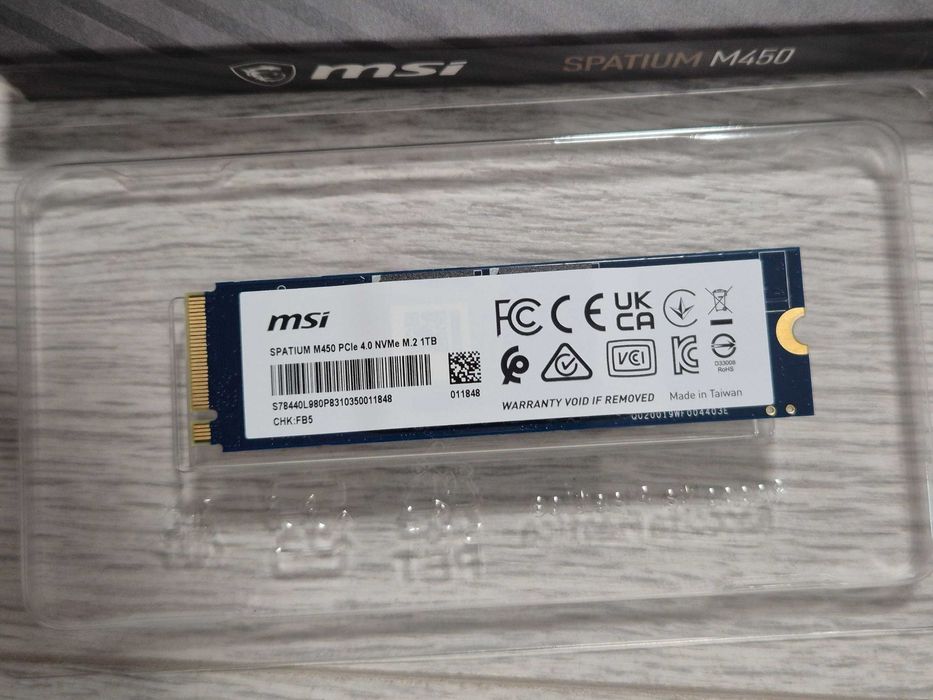 ТОП вибір M.2 SSD диск 1TB MSI Spatium M450 (PCI-e 4.0 x4. NVMe). Trade-in