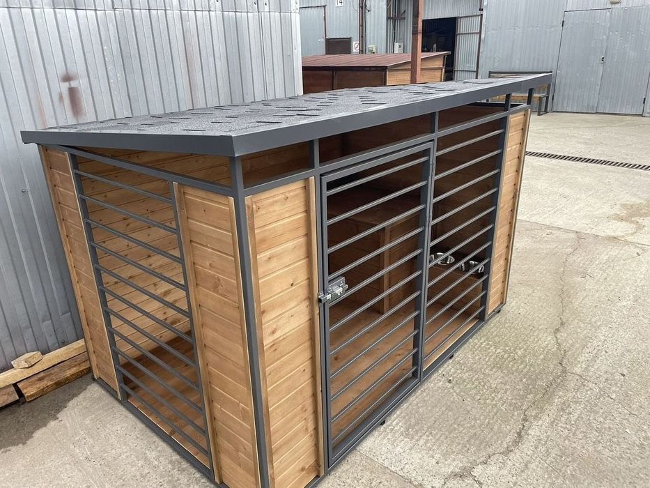 Вольер утеплённый с будкой 2.00/1.50+опции