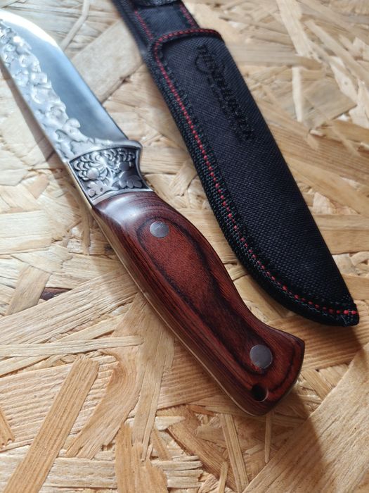 Faca de Cozinha Cabo de madeira e Aço temperado