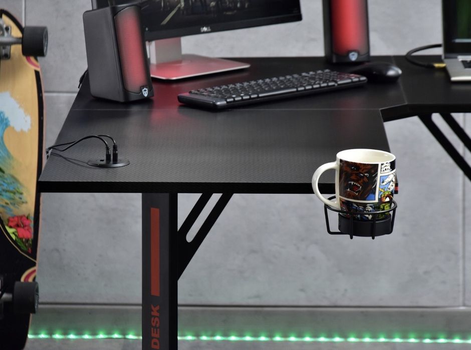 Nowe narożne biurko gamingowe 120x120x76,5