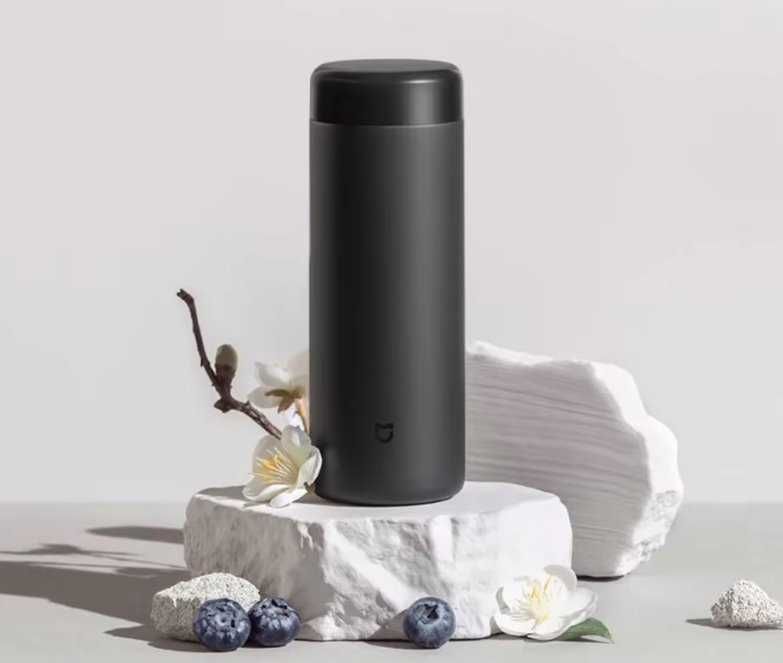 Небольшой термос Xiaomi Mijia 350ml, чёрный.