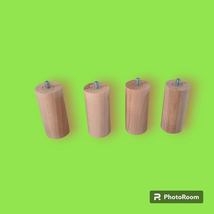 Nogi bukowe walec długości 10-60cm