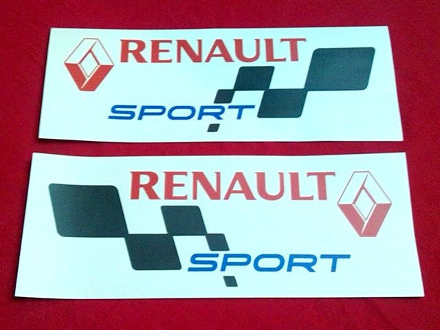 Autocolantes para Renault Twingo, Clio Williams e Renault Sport