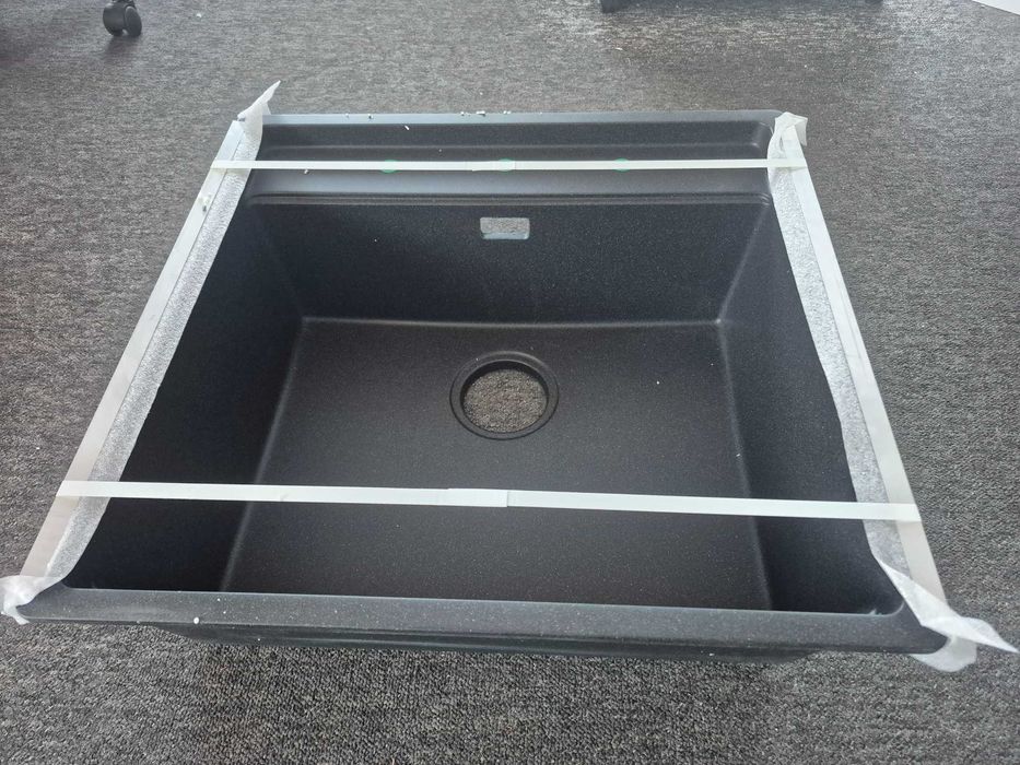 Zlewozmywak podwieszany  granitowy jednokomorowy Bergen 60 Low Cut