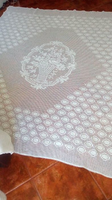 Linda toalha em crochet vintage Muito invulgar