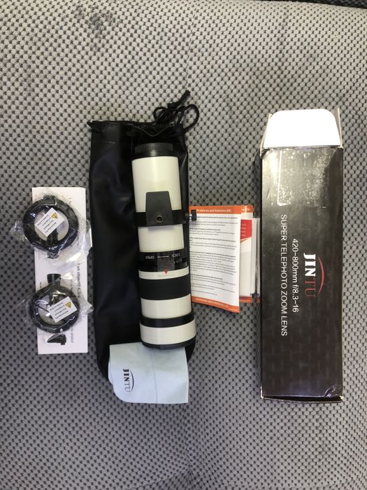 Телеобʼєктив   JINTU 420-800 mm f/8.3-16 Super Telephoto Zoom Lens