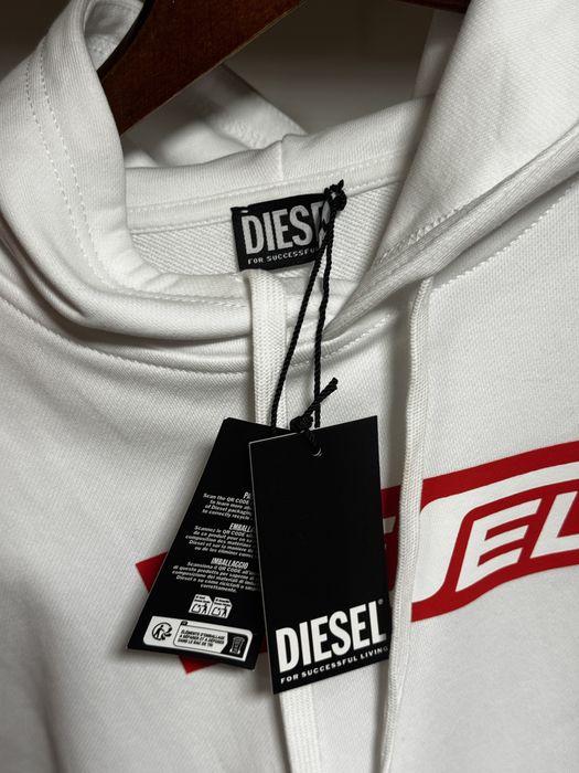 Худі Diesel Оригінал (Нове з бірками) / Біла кофта Дізель