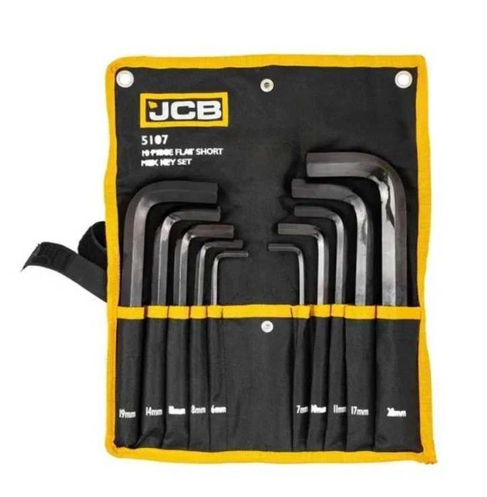 Haбіp Г-подіб. ключів HEX 10 пр. (6-22 мм) в чохлі JCB Tools JCB-5107