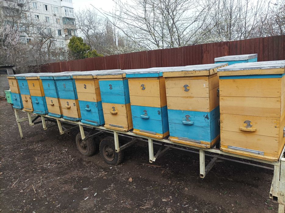 Продам прицеп для пчел двухосный  5м.